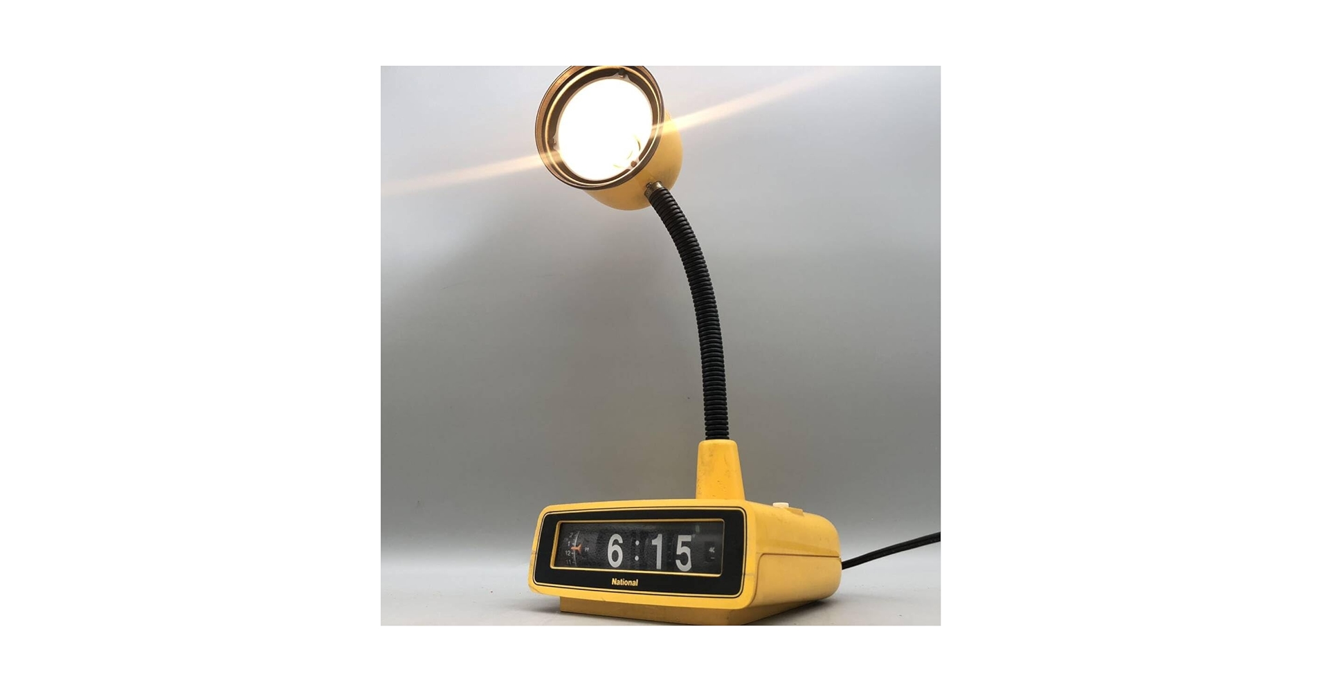 Amazon.co.jp : National ナショナル 時計付 白熱灯 スタンド LB